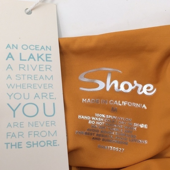 BIKINI Off Shoulder Bandeau Ruffle Top Lace Up Yellow - Picture 8 of 11